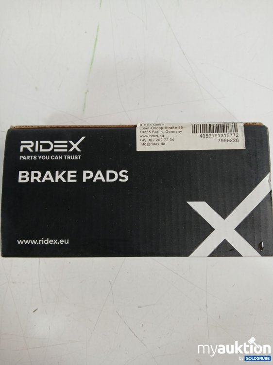 Artikel Nr. 996093 Artikel Nr. 996093: RIDEX Bremsbeläge