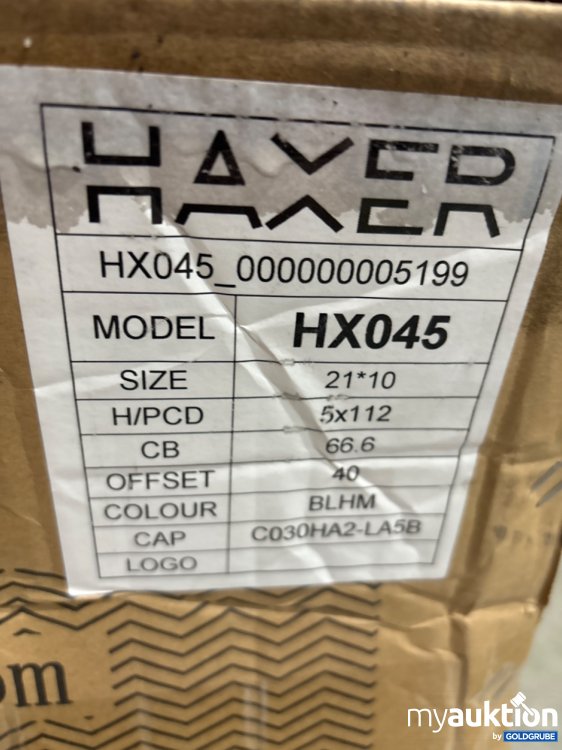 Artikel Nr. 436094 Artikel Nr. 436094: Haver Maver Felge HX45