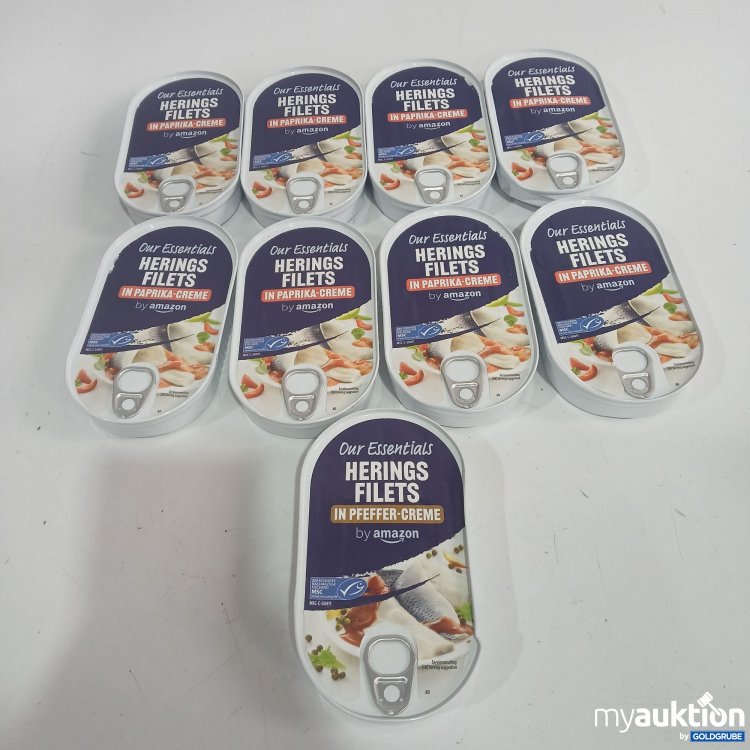 Artikel Nr. 873094: Amazon Hering Filets in Creme diverse Sorten 9x200g