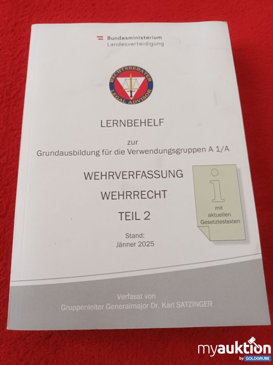 Artikel Nr. 907094 Artikel Nr. 907094: Lernbehelf zur Grundausbildung für die Verwendungsgruppen A 1/A