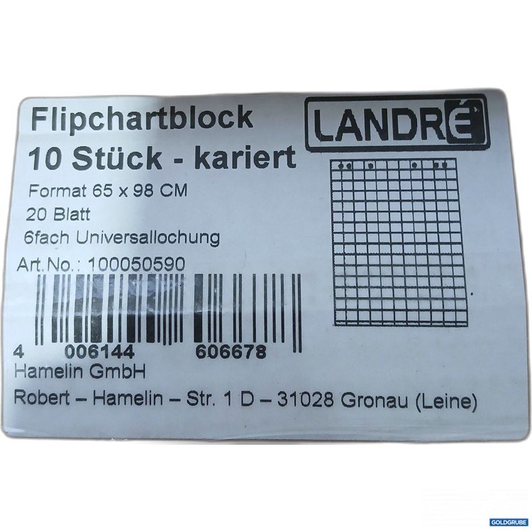 Artikel Nr. 952094: Landre Flipchartblock 10Stk je 20Blatt 65x98xm 100050590