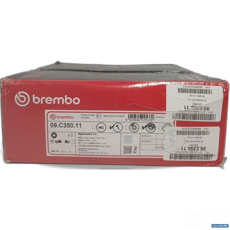 Artikel Nr. 956094 Artikel Nr. 956094: Brembo Bremsscheibe 09.C350.11