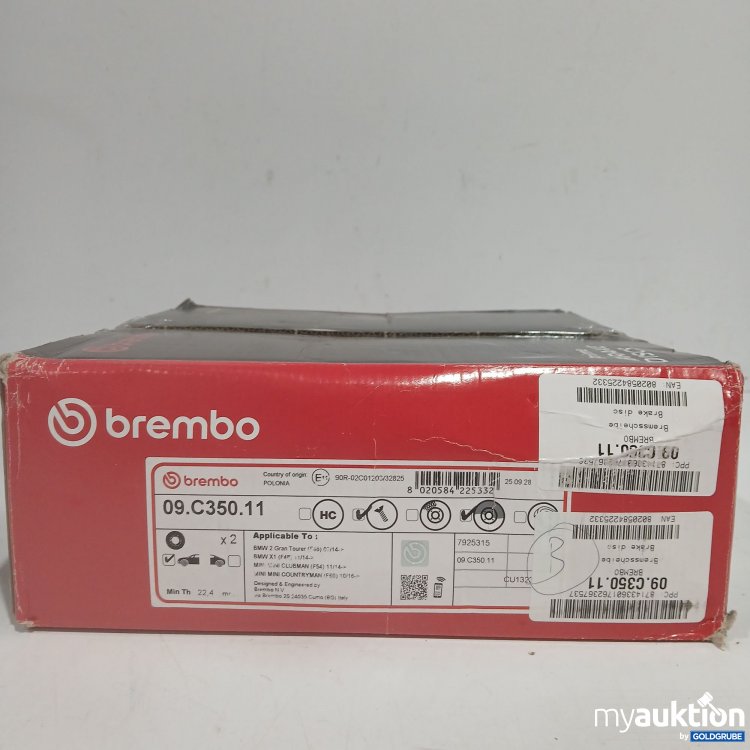 Artikel Nr. 956094 Artikel Nr. 956094: Brembo Bremsscheibe 09.C350.11