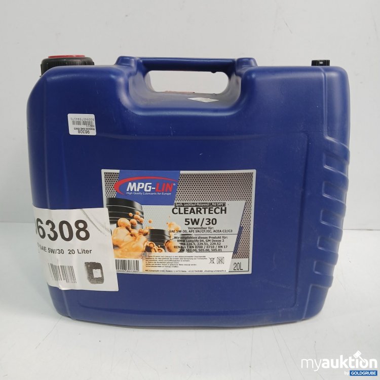 Artikel Nr. 472095 Artikel Nr. 472095: MPG-LIN Motoröl 5W/30 20 l iter