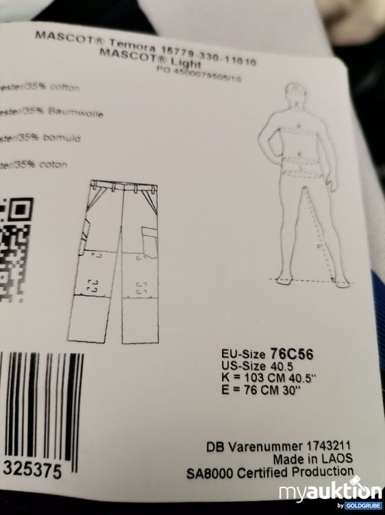 Artikel Nr. 837095: Mascot Arbeitshose 