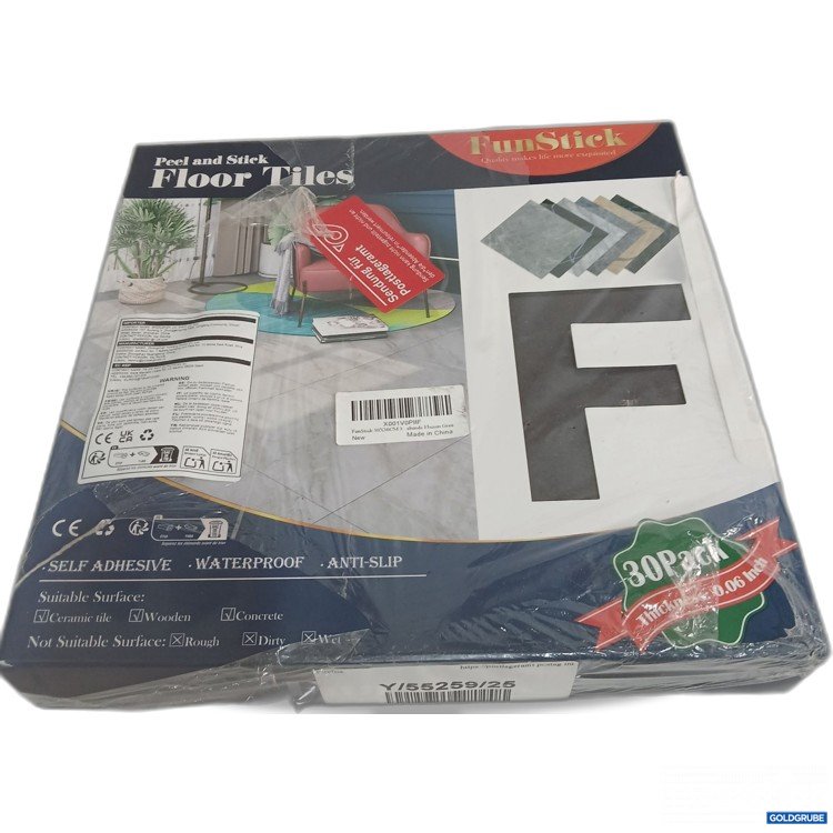 Artikel Nr. 888095: FunStick Floor Tiles 30x30cm grau 30Pack 