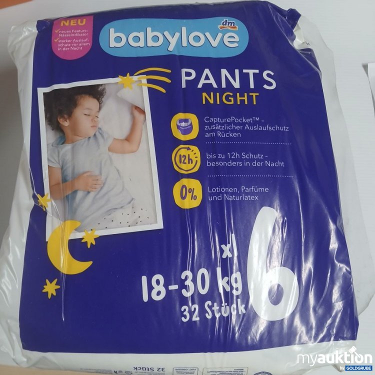 Artikel Nr. 922095: babylove Pants Night Größe 6 30kg
