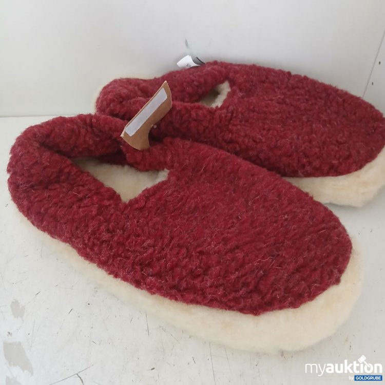 Artikel Nr. 955095: Sheep by the Sea Hausschuhe rot 100% Wolle
