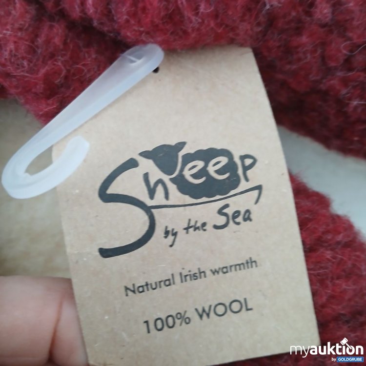 Artikel Nr. 955095: Sheep by the Sea Hausschuhe rot 100% Wolle