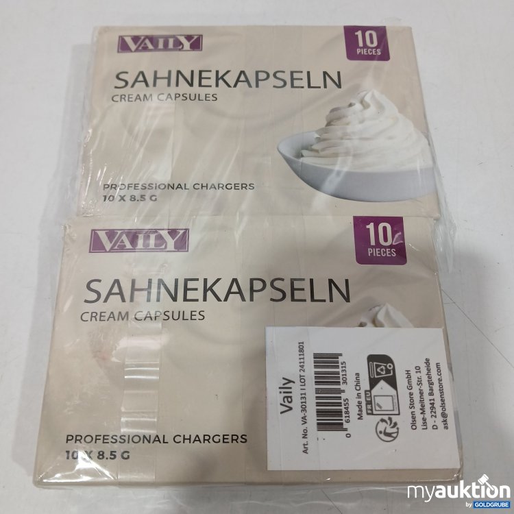 Artikel Nr. 869096 Artikel Nr. 869096: Vaily Sahnekapseln 20x8.5g