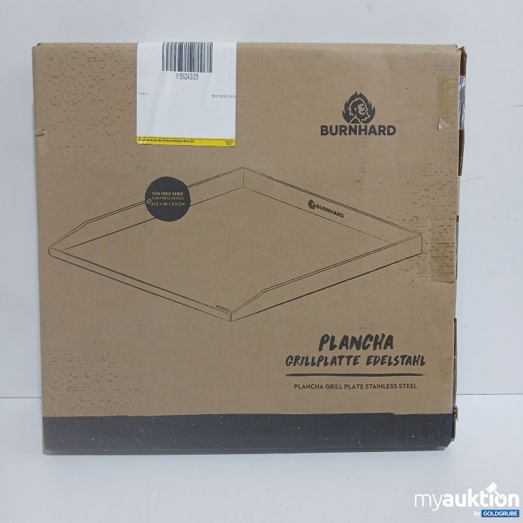 Artikel Nr. 876096: Bernhard Plancha Grillplatte Edelstahl 41,5x40x3,5cm 