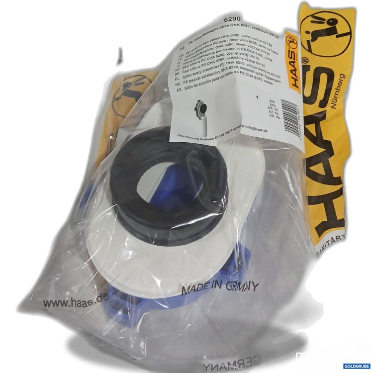 Artikel Nr. 443097: Haas PE-Urinalabsaugesiphon OHA 6290 senkrecht DN50 