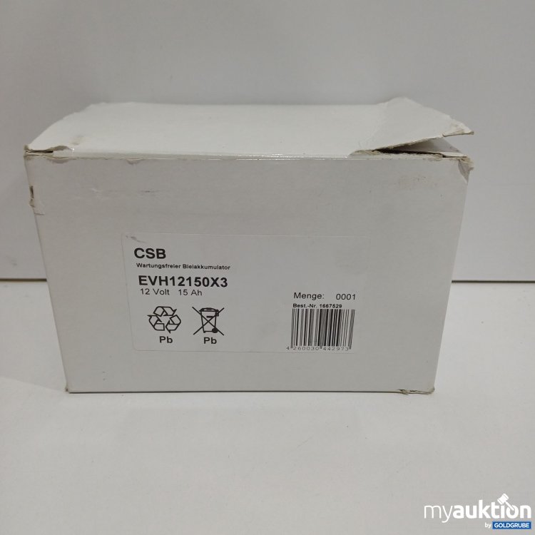 Artikel Nr. 897097: CSB EVH12150X3 wartungsfreien Bleiakkumulator