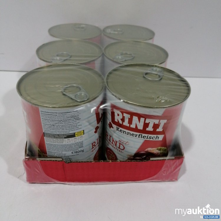 Artikel Nr. 950097: Rinti Kennerfleisch mit Rind 6x800g