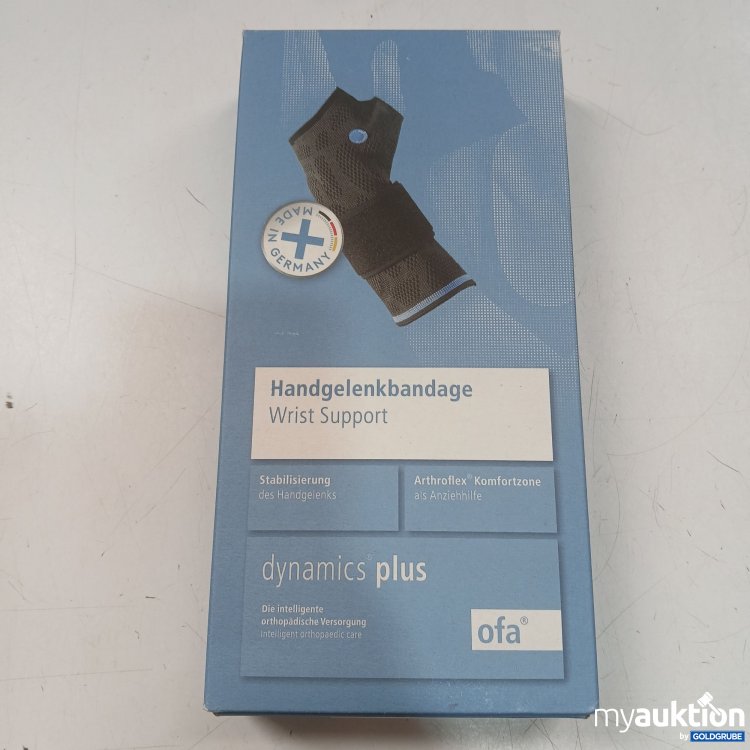 Artikel Nr. 983097: Ofa dynamics plus  Handgelenkbandage Wirst Support Größe 2 links Carbon