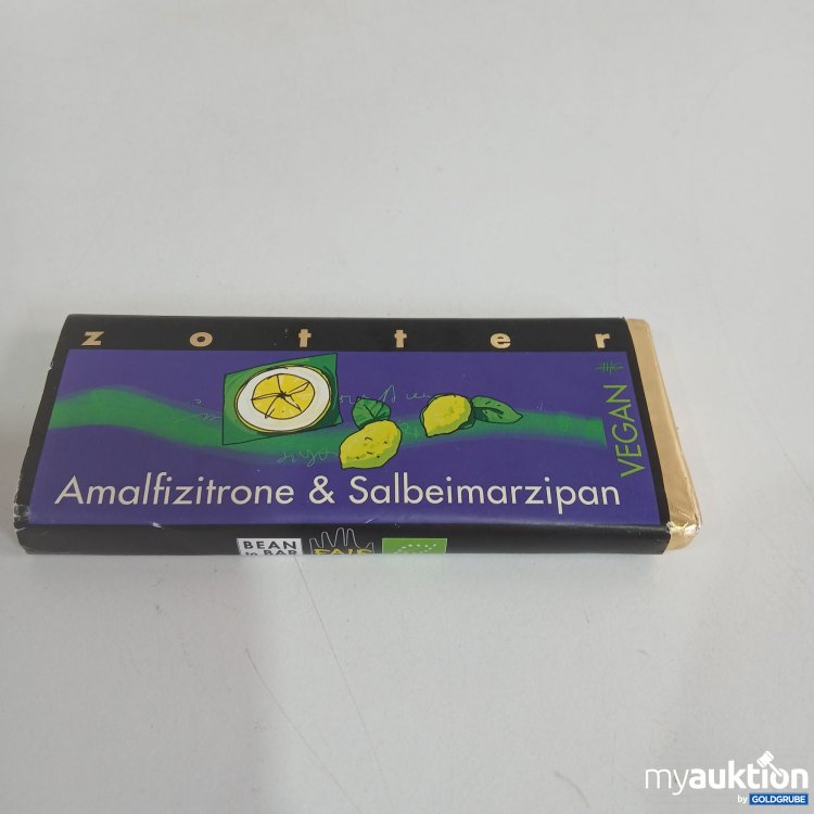 Artikel Nr. 816098 Artikel Nr. 816098: Zotter Amalfizitrone & Salbeimarzipan vegan 70g