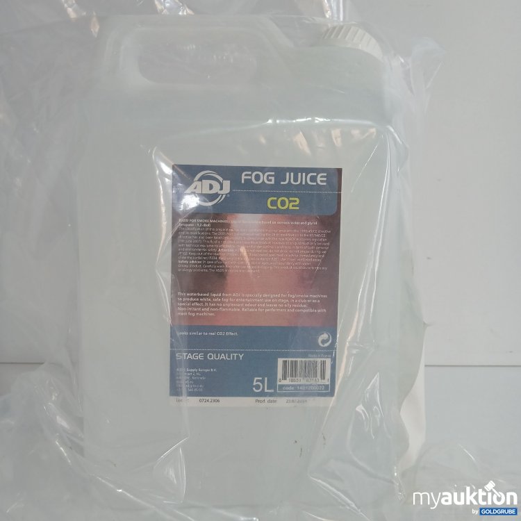 Artikel Nr. 832098 Artikel Nr. 832098: ADJ Fog Juice CO2 5L