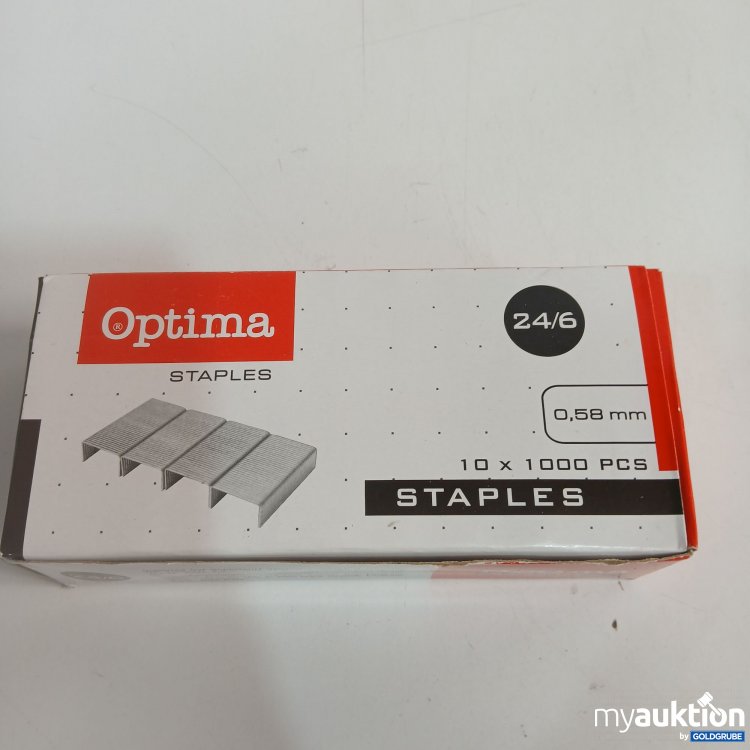 Artikel Nr. 865098: Optima Staples 24/6 0,58mm 10x1000Pcs 