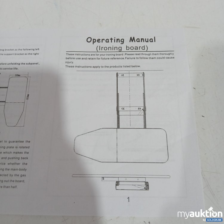 Artikel Nr. 956098: Ironing Board 