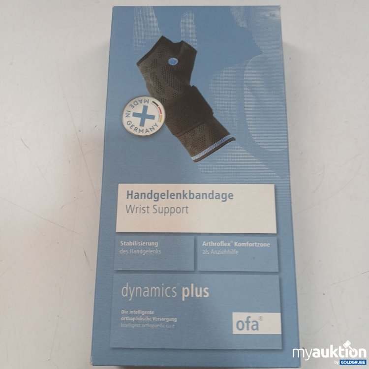 Artikel Nr. 983098: Ofa dynamics plus  Handgelenkbandage Wirst Support Größe 2 rechts Carbon