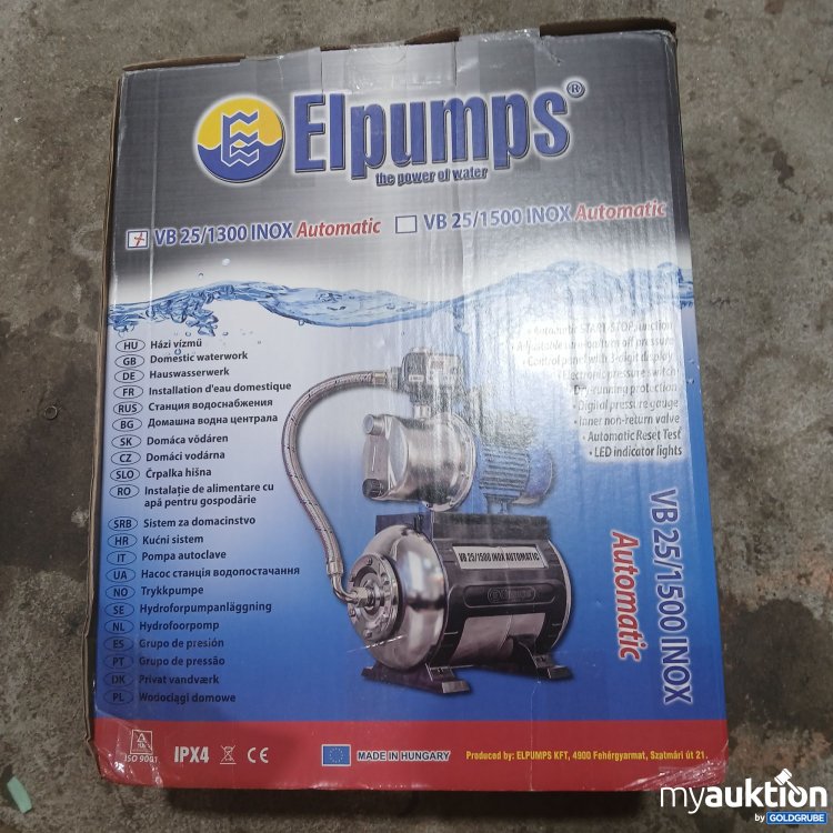 Artikel Nr. 985098 Artikel Nr. 985098: Elpumps Hauswasserwerk VB25/1300 Inox Automatic