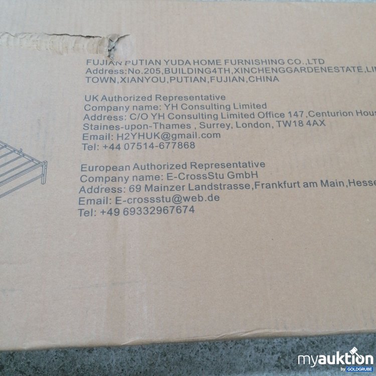 Artikel Nr. 440099: Fujian Metallbett 1022X-BK-GE