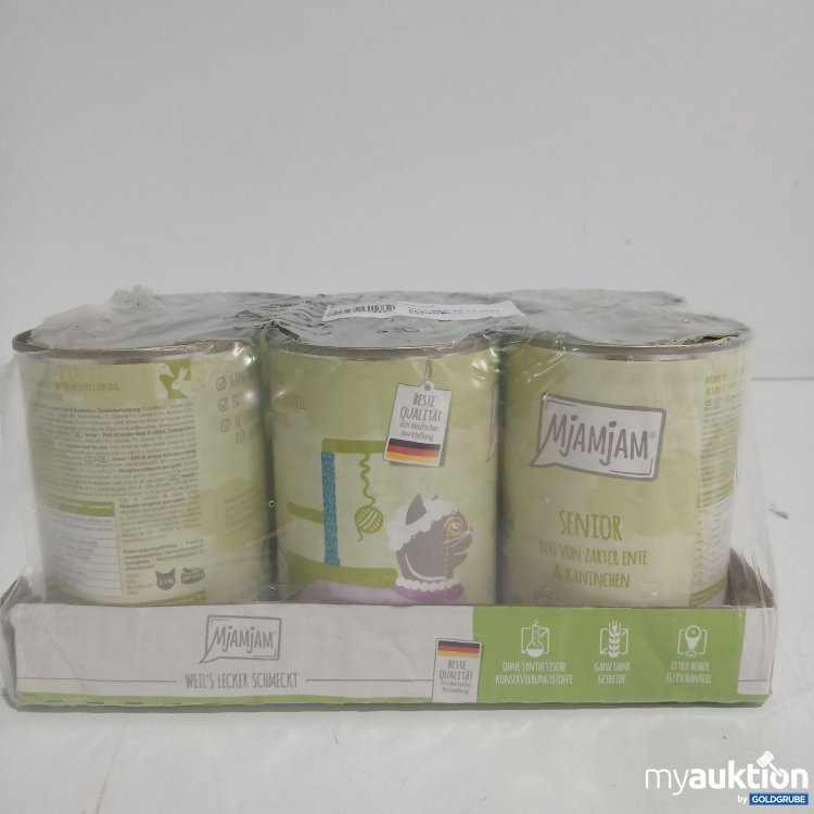 Artikel Nr. 845099: Mjamjam Senior Katzenfutter Duo von zarter Ente & Kaninchen 6x400g