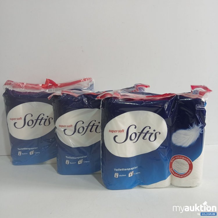 Artikel Nr. 958100: Softis super-soft Toilettenpapier 4lagig je 9Rollen 