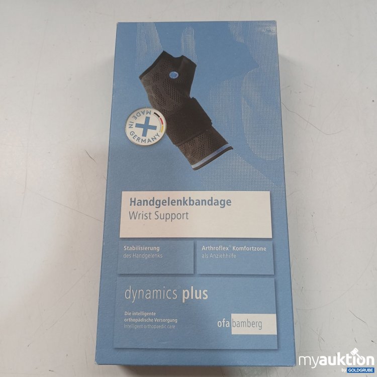 Artikel Nr. 983100: Ofa dynamics plus Handgelenkbandage Wirst Support Größe 3 links Carbon