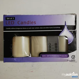 Auktion LED Candles Set of 3 