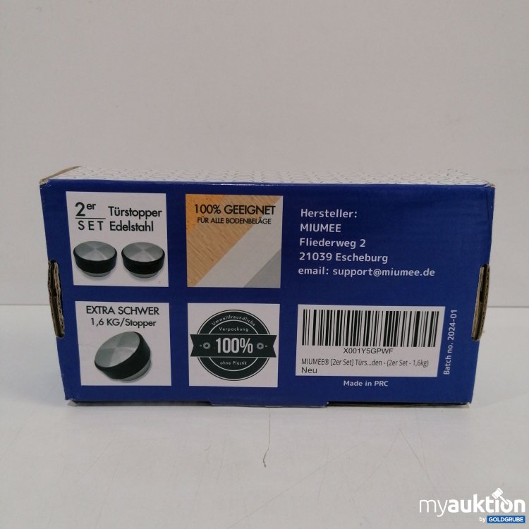 Artikel Nr. 860101 Artikel Nr. 860101: Miumee 2er Set Türstopper Edelstahl