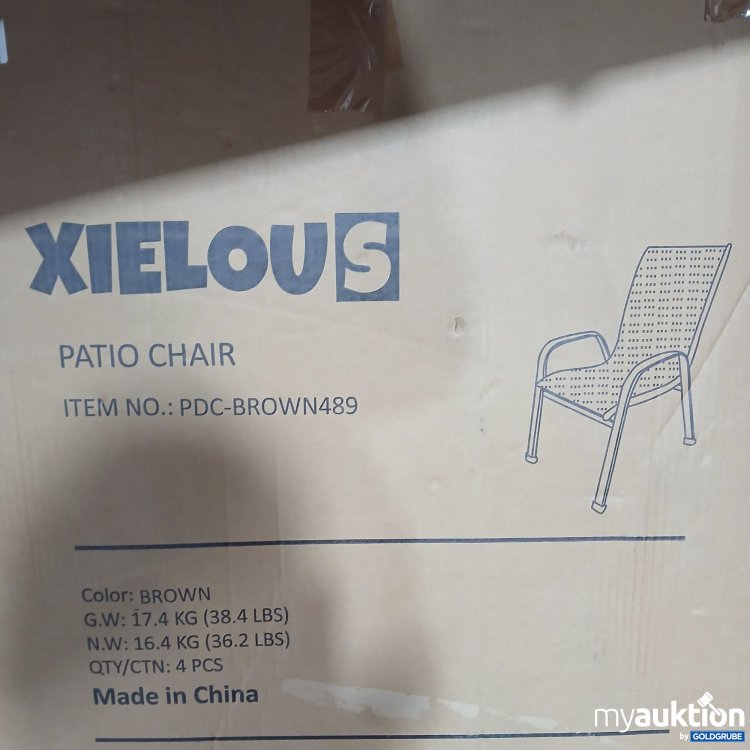 Artikel Nr. 889101: Xielous  Patio Chair Sessel  PDC BROWN489 4stk