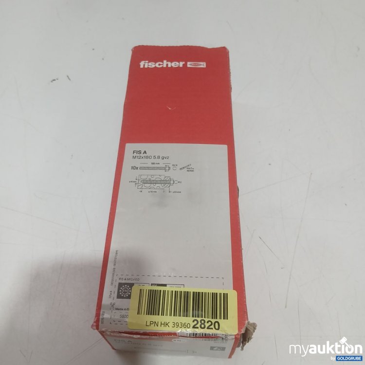 Artikel Nr. 938101 Artikel Nr. 938101: fischer FIS A MI12X180 5.8 10x