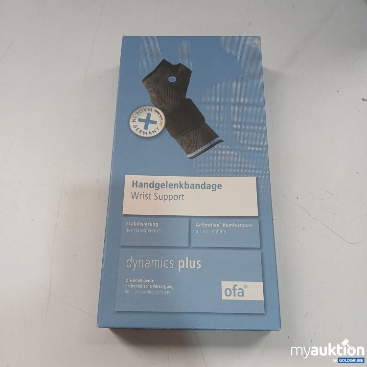 Artikel Nr. 983101: Ofa dynamics plus Handgelenkbandage Wirst Support Größe 4 rechts Carbon