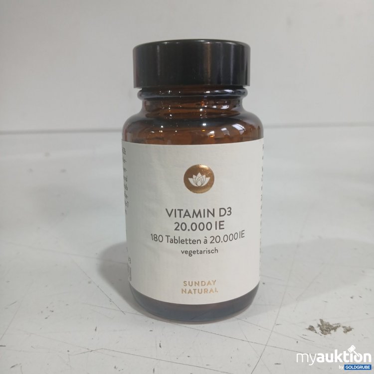 Artikel Nr. 469102: Sunday Natural Vitamin D3 20.000 IE 180 Tabletten