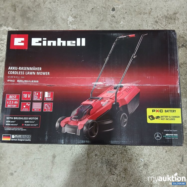 Artikel Nr. 479102: Einhell Akku Rasenmäher Cordless Lawn Mower GE-CM 18/32 Li-Solo PXC Brushless 18V keine Batterie und Ladegerät enthalten