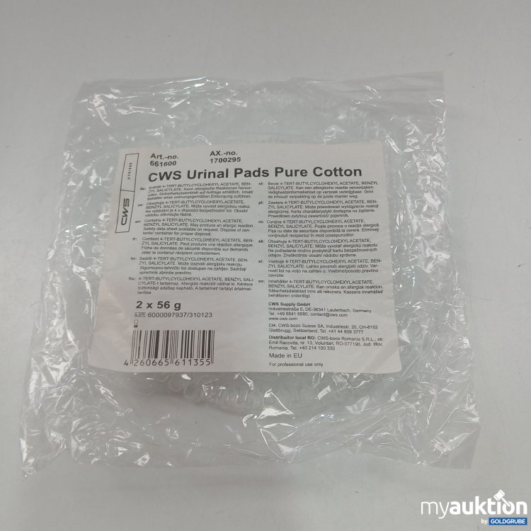 Artikel Nr. 868102: CWS Urinal Pads Pure Cotton 2x56g