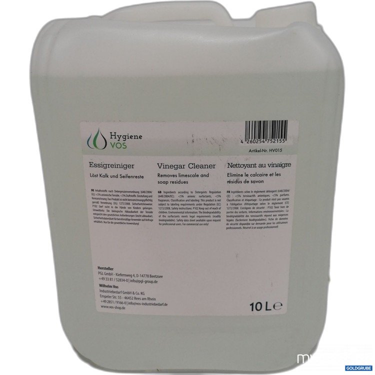 Artikel Nr. 885102: HygieneVos Essigreiniger 10L
