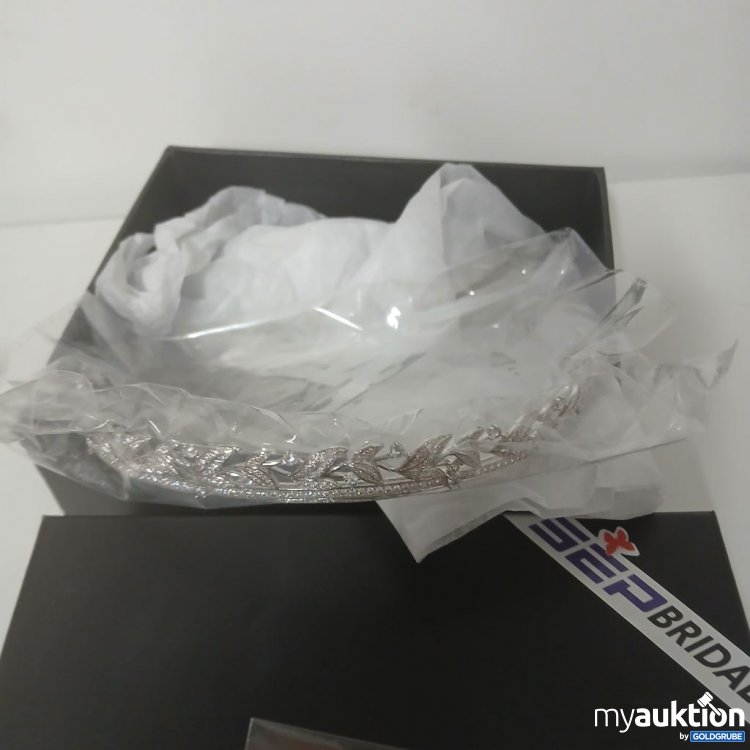 Artikel Nr. 917102: BEP Bridal Ohrringe mit grünen Steinen und Haarreif