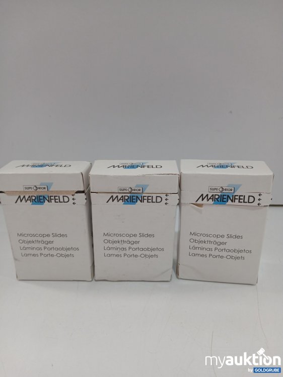 Artikel Nr. 960102 Artikel Nr. 960102: Marienfeld Microscope Slides Objektträger 3x50Stk 76x26x1mm