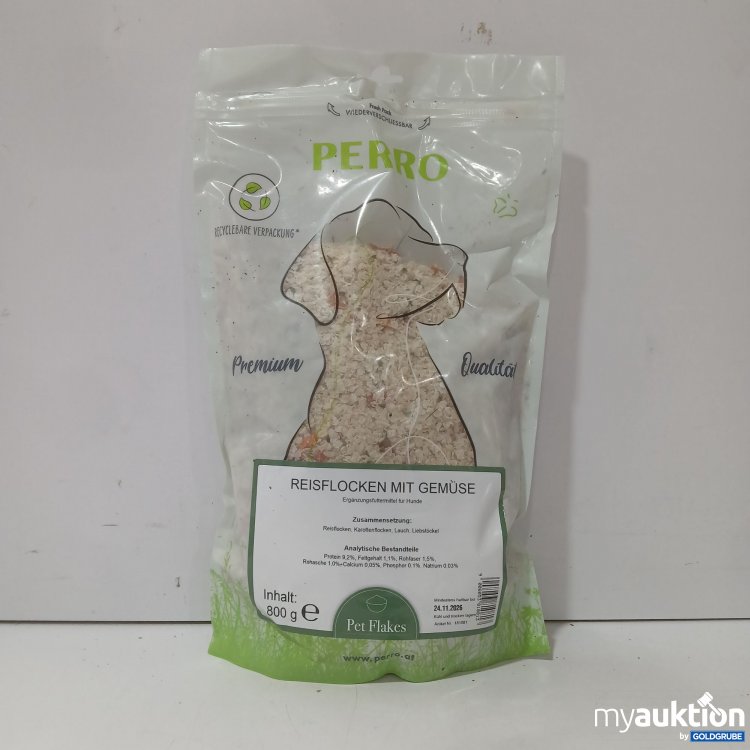Artikel Nr. 980102 Artikel Nr. 980102: Perro Pet Flakes Reisflocken mit Gemüse 800g