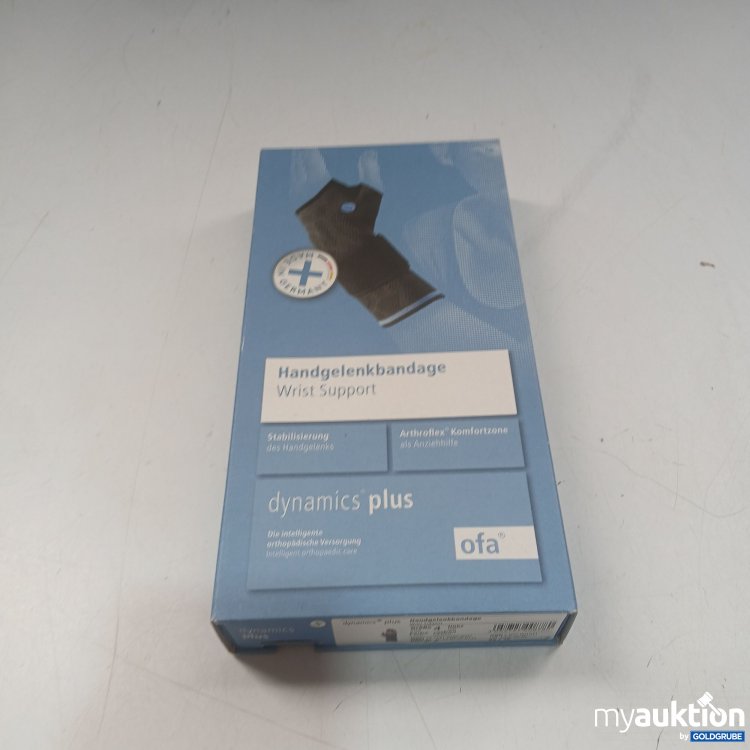 Artikel Nr. 983102: Ofa dynamics plus Handgelenkbandage Wirst Support Größe 4 links Carbon