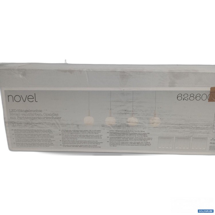 Artikel Nr. 986102 Artikel Nr. 986102: Novel LED-Hängeleuchte Metall-sandfarben Opalglas 62860016-02