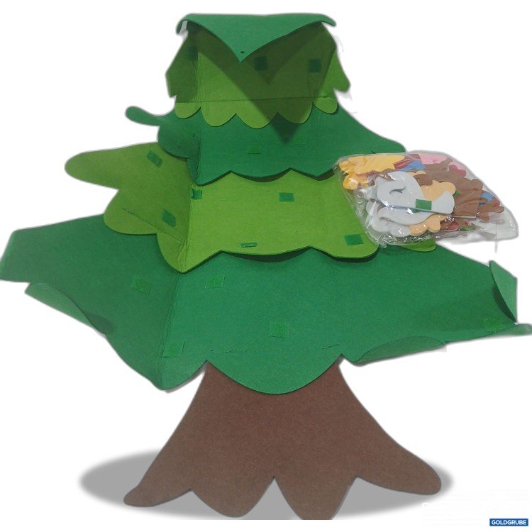 Artikel Nr. 989102: Filz-Tannenbaum ca 95x54cm + Filz-Baumbehang 