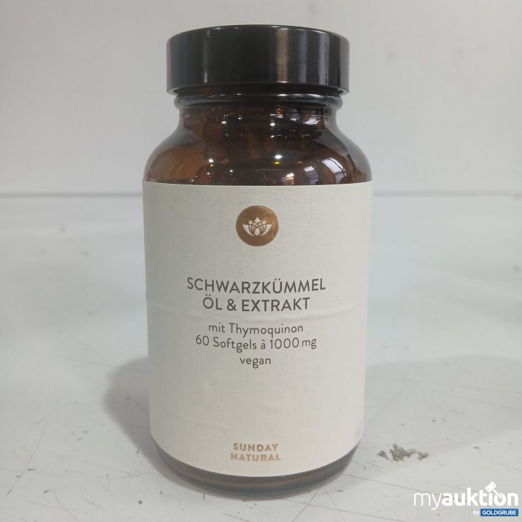 Artikel Nr. 469103: Sunday Natural Schwarzkümmel Öl & Extrakt 60 Softgels à 1000 mg