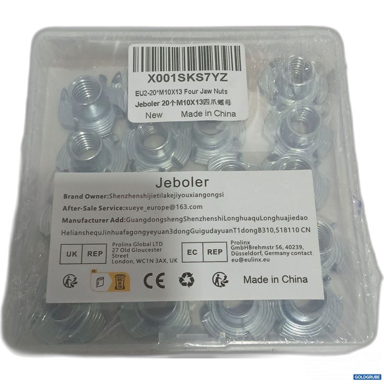 Artikel Nr. 887103: Jeboler Einschlagmuttern M10x13mm 20x