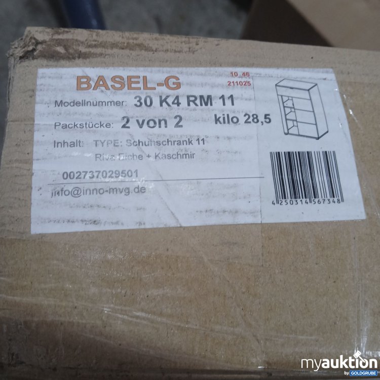 Artikel Nr. 985103 Artikel Nr. 985103: Basel-G Schuhschrank 11 Riva Eiche + Kaschmir 30K4RM11