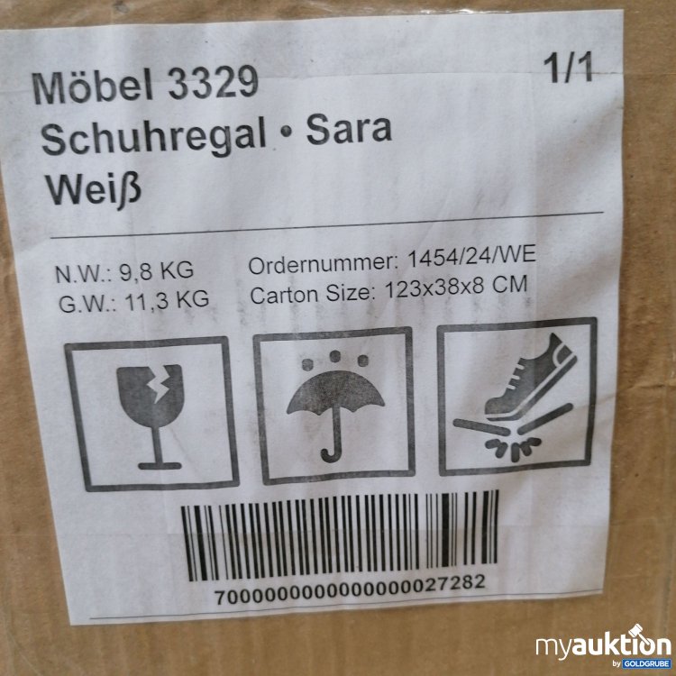 Artikel Nr. 439104: Möbel Schuhregal Sara weiß 3329