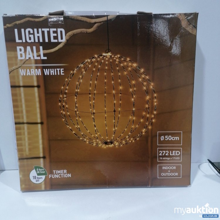 Artikel Nr. 916104: Lighted Ball warm white 50cm