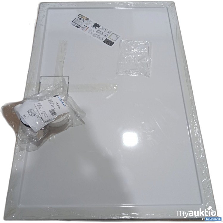 Artikel Nr. 953104: Aquabad rechteckige Duschwanne weiß glatt Finca 80x120x12